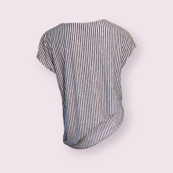 Max Studio Jersey Cap Sleeve Side Tie Top - Picture 3 of 5